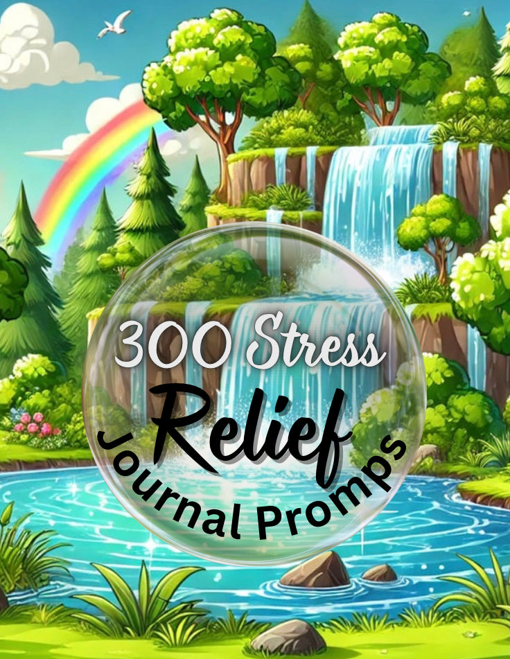 300 Stress Relief Journal Prompts - Crowns 4 Glory