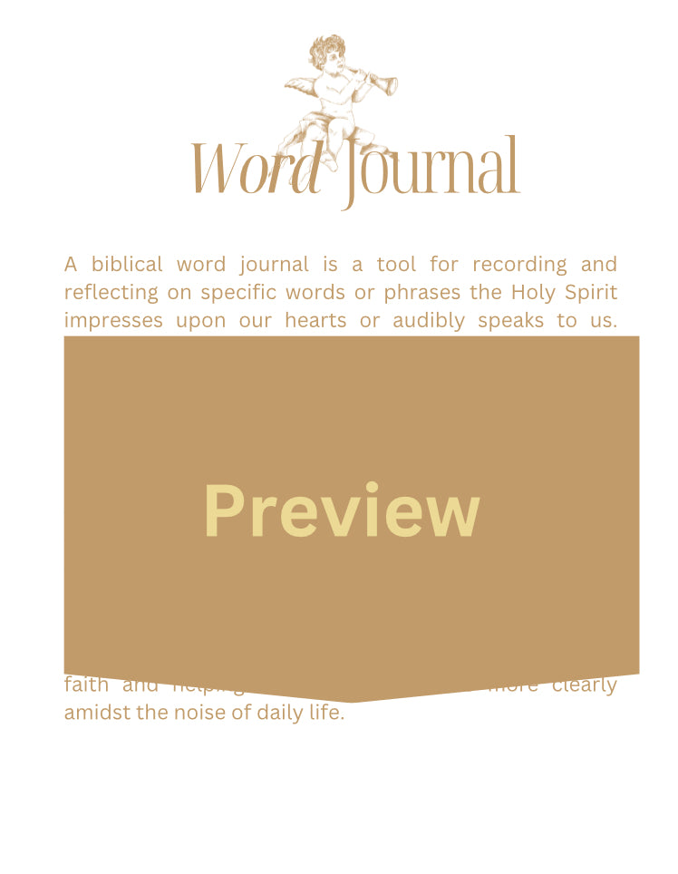 Biblical Dream Journal (printable) Mens - Crowns 4 Glory