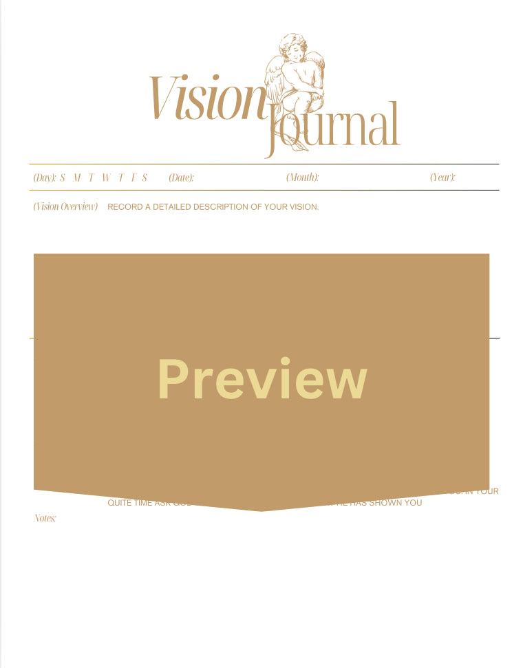 Biblical Dream Journal (printable) Mens - Crowns 4 Glory